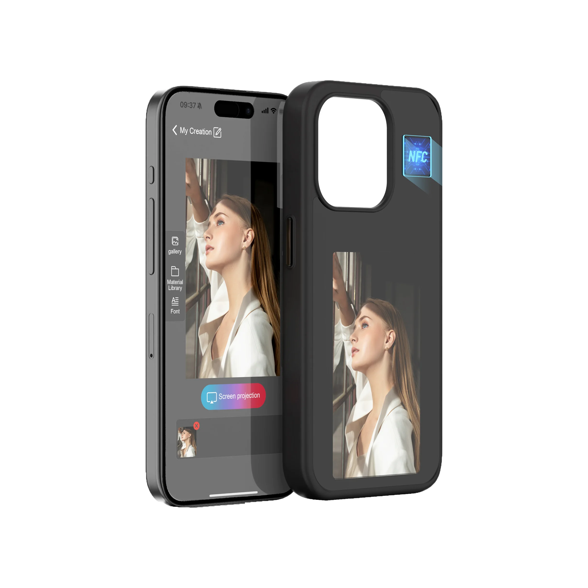 iPhone case with NFC function